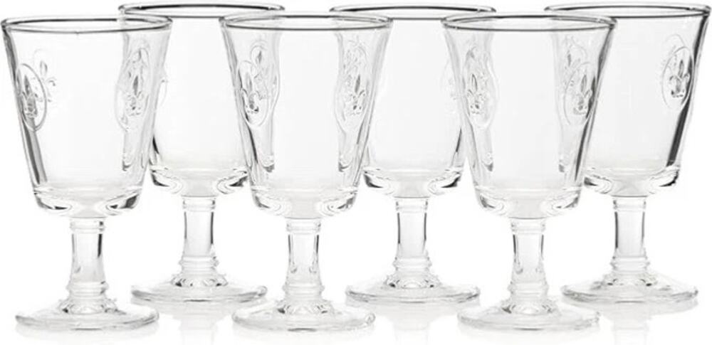 La Rochere Fleur De Lys Wine Glasses ~ Set of 6 ~ NEW